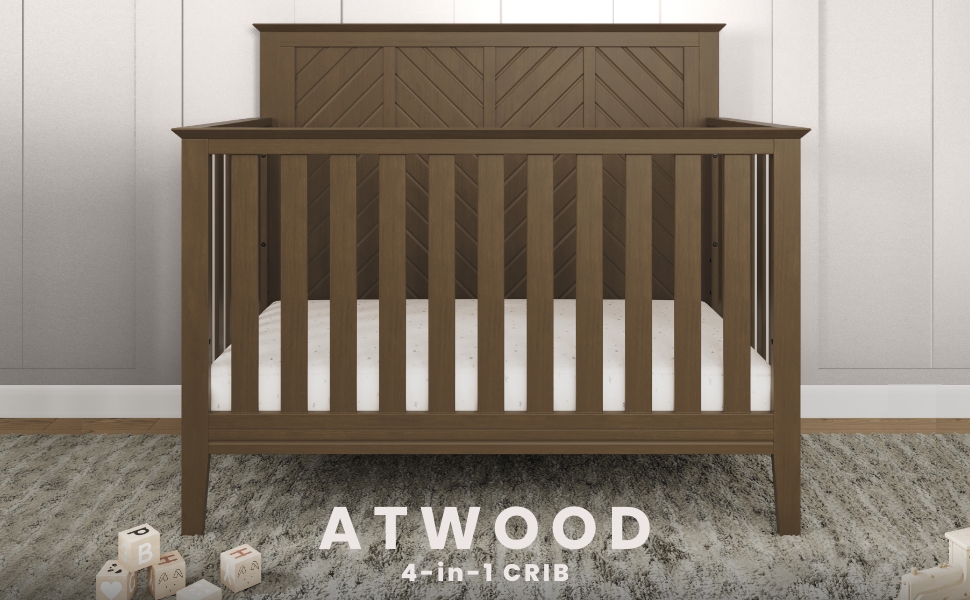 Child Craft Atwood Crib and Dresser Nursery Set, 2Piece