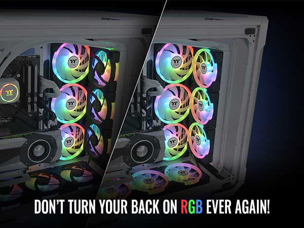 Thermaltake SWAFAN EX12 ARGB PC Cooling Fan - Don't turn your back on RGB ever again!