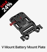 SmallRig V-Mount Battery Plate with Dual 15mm Rod Clamp, Compatible with Most V-Mount Batteries, ...