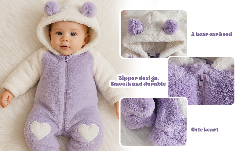 Newborn Baby Girl Bear Outfit