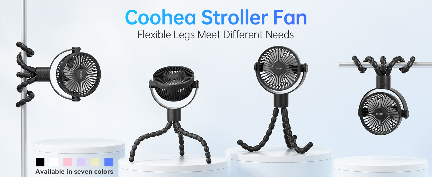 stroller fan black