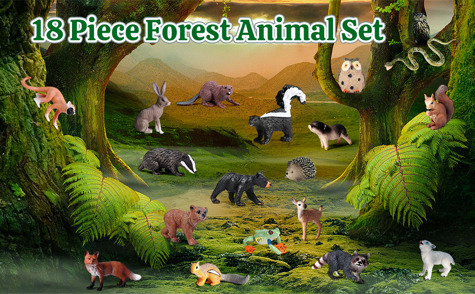 Forest toy figures