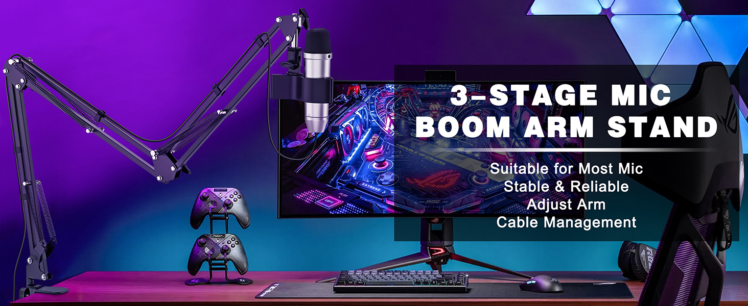 Mic boom arm stand