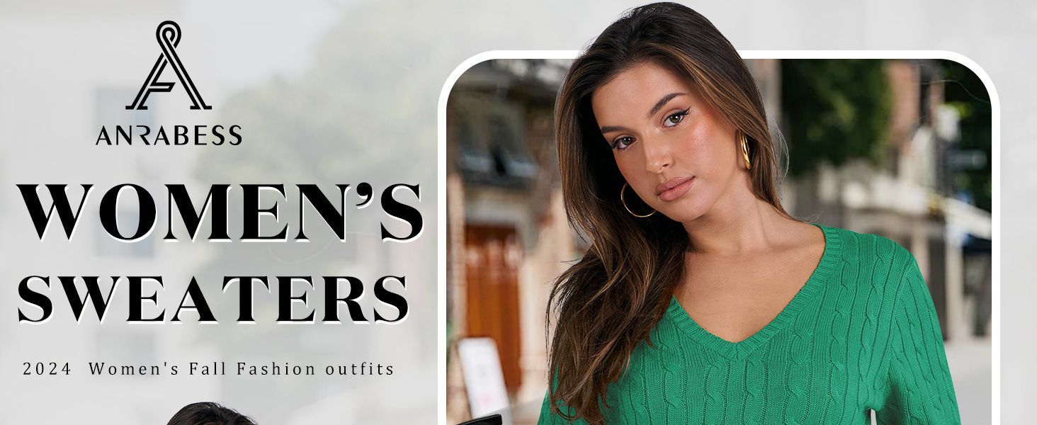 womens v neck cable knit sweater