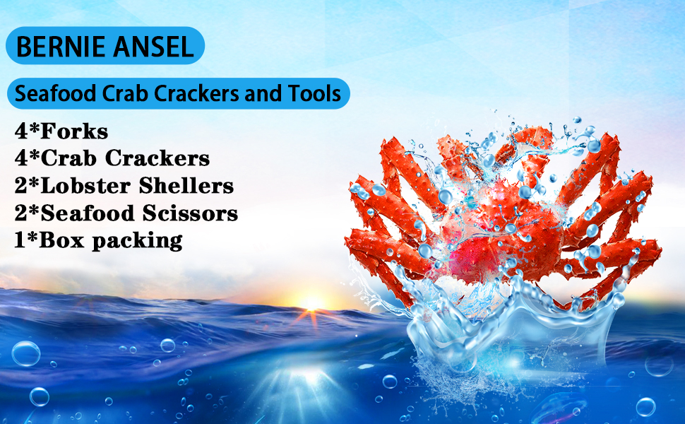 Seafood CrackersTools Nutcrackers Set, Crab Nut Lobster Crackers Tools