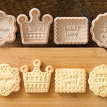 Amazon｜ヘッズ クッキー型 4個セット メッセージ foryou thankyou