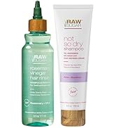 Raw Sugar Hair Care & Styling Kit - Rosemary + Apple Cider Vinegar Rinse & Not So Dry Shampoo, Fo...