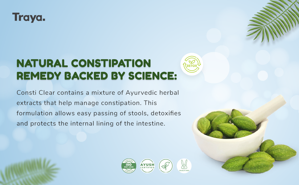 Buy Traya Consti Clear Ayurvedic Constipation Relieving Supplement