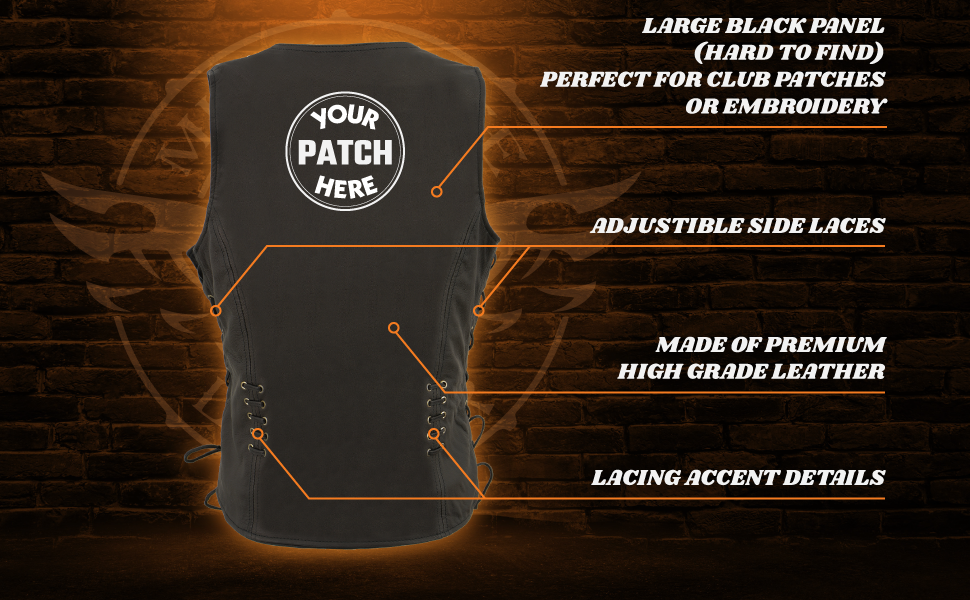 hooded vests skin motocicleta Women's Womens v neck multi pocket gift for biker gif for rider