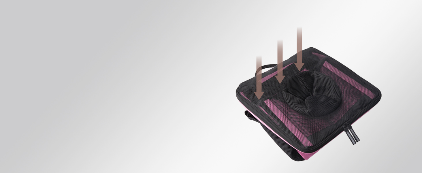 dog shoulder bag with mesh venting