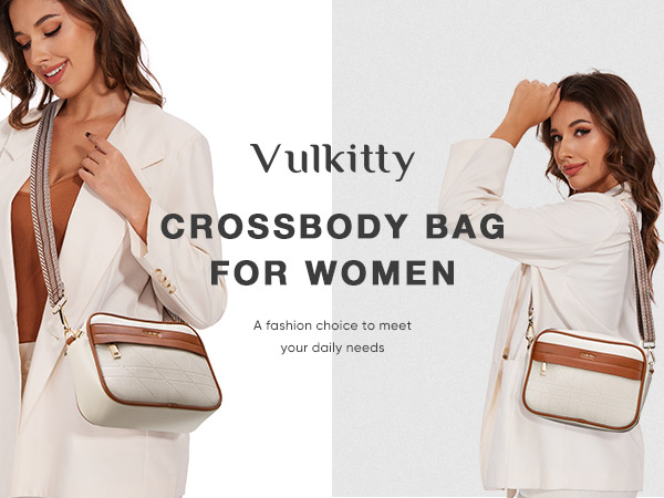 Vulkitty Crossbody Purses For Women, Small Quilted Crossbody