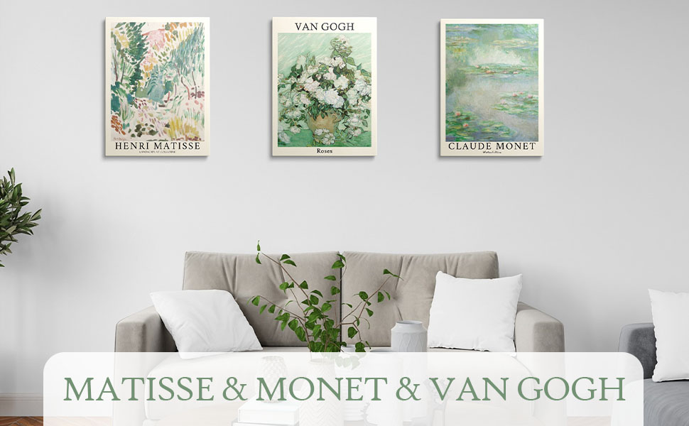 Matisse Wall Art Framed Van Gogh Prints Monet Wall Decor 