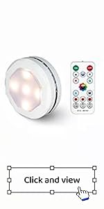 PUCK LIGHTS WITH REMOTE