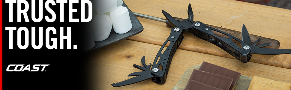 TMC 25PCマルチツールセット PA-225 9jupf8b COAST CT225 11-in-1 Multi-Tool, Spring-Assisted Multi-Plier