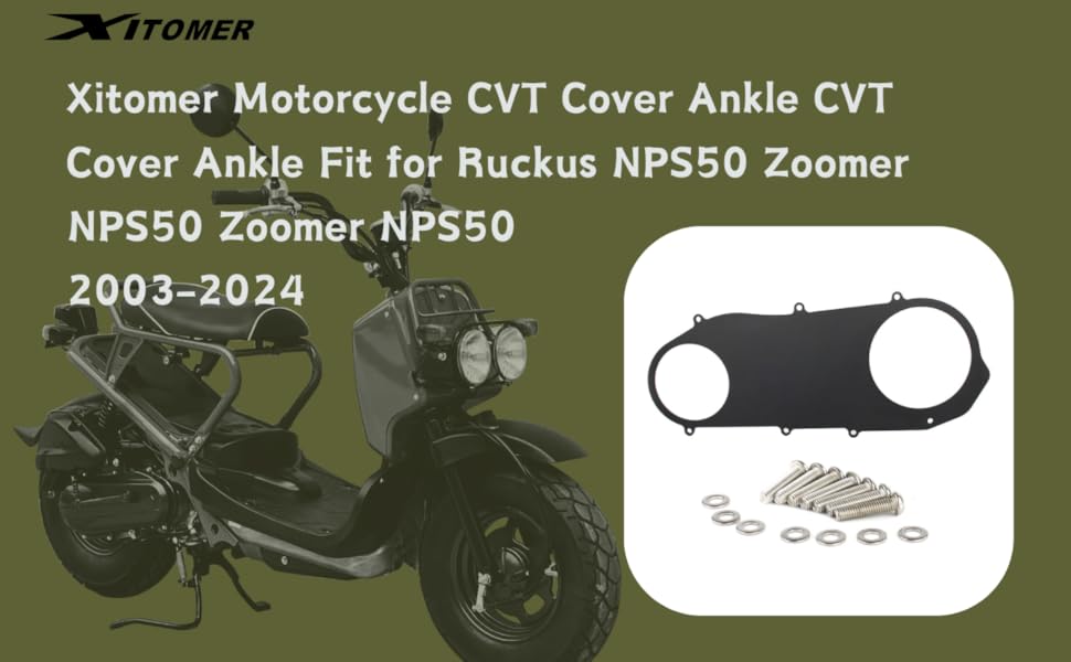 Amazon.com: Xitomer Motorcycle CVT Cover Ankle Fit for
