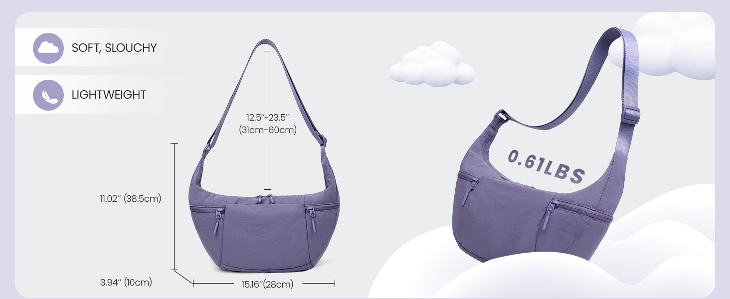 VONAL Nylon Crossbody Bag for Women