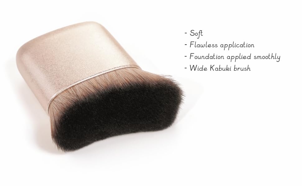 Wide foundation brush
