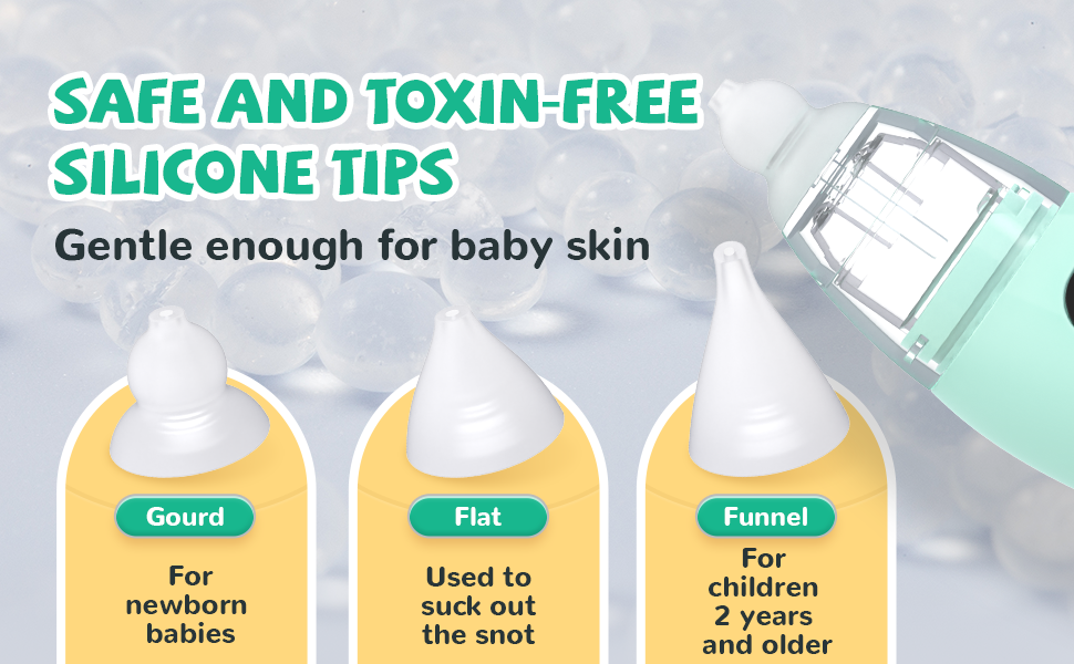 Baby Nasal Aspirator, Electric Auto Snot Remover with LED Light & Music