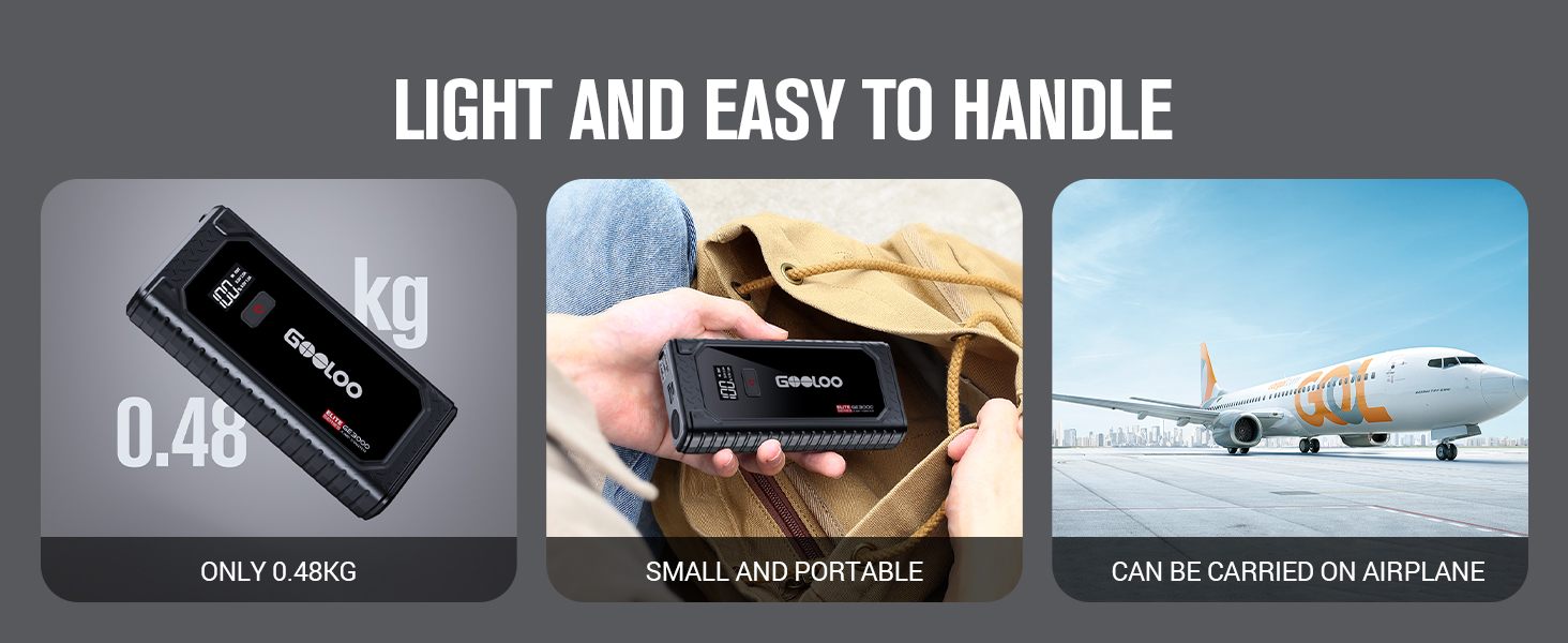 car battery charger and jump starter