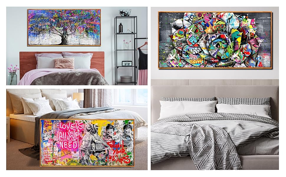 JKWALL77 Graffiti Poster Room WallArt for Teen Girls