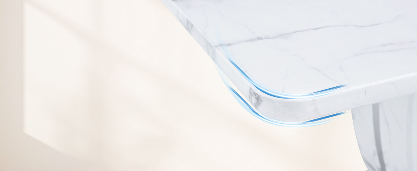 white dining table set for 6