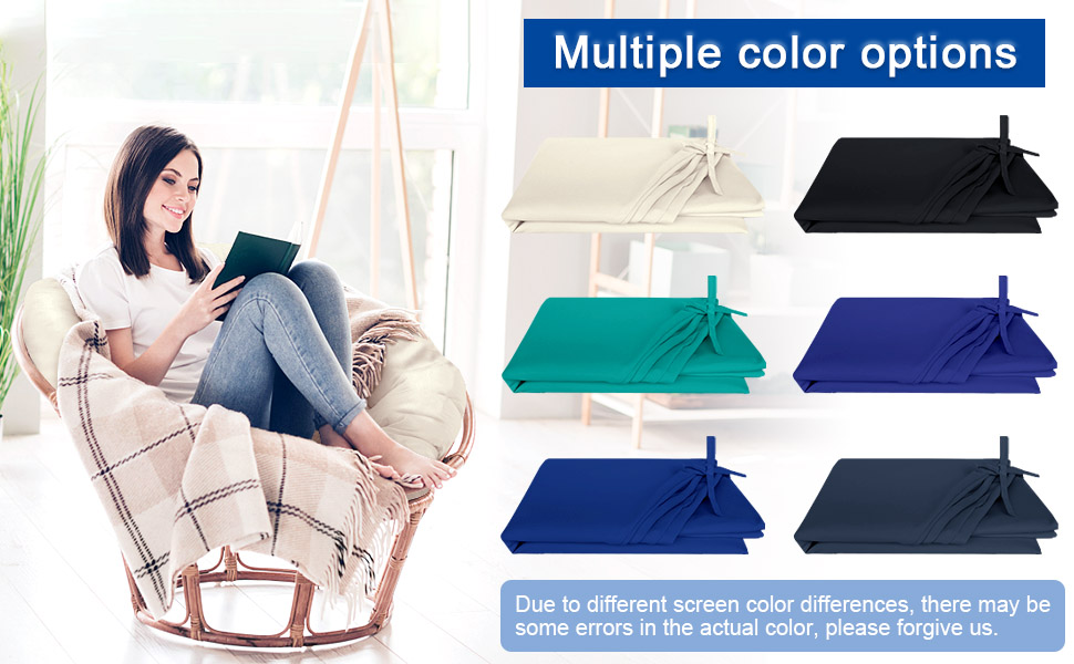 HILUHIDI Papasan Cushion Cover Only, WaterResistant