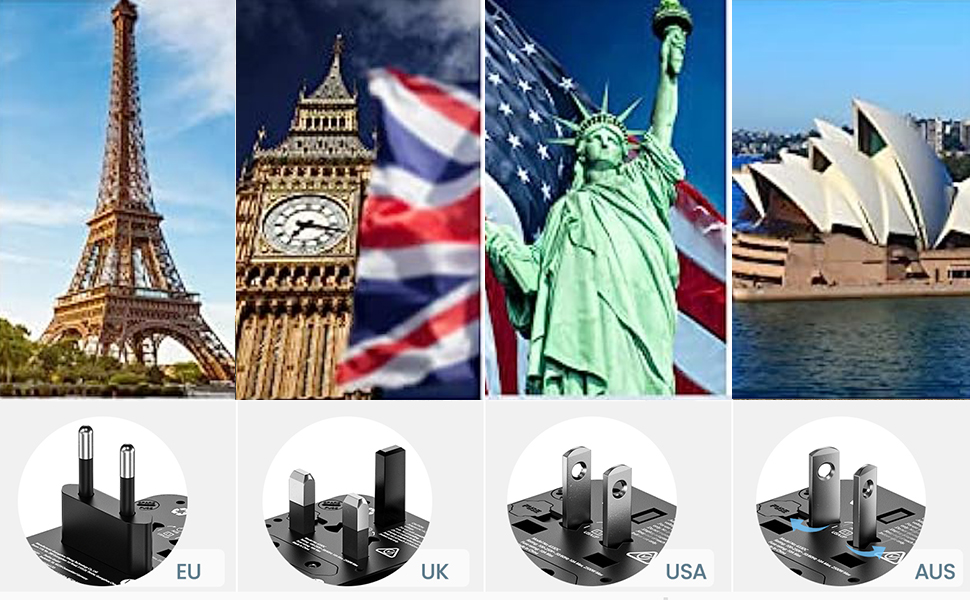 XSTAR Upgrade 2000W Universal Travel Adapter, Voltage