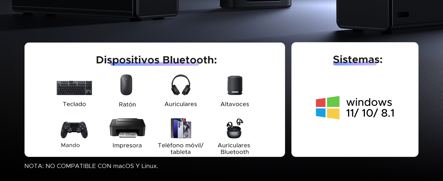 Adaptador Bluetooth USB