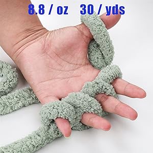 Sage Green Chunky Chenille Yarn for Hand Knitting, 8pcs, Extra Bulky Blanket Yarn Ecf706a7 F9c5 4e09 A186 70ddcee36ff3. CR0,0,1600,1600 PT0 SX300 V1