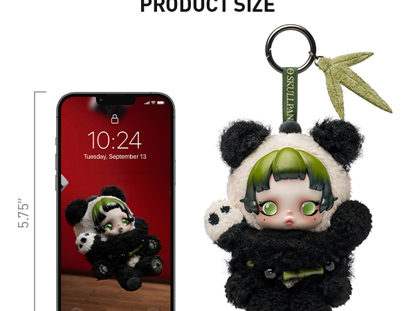 Amazon.com: SKULLPANDA Lazy Panda Plush Doll Pendant 5.31