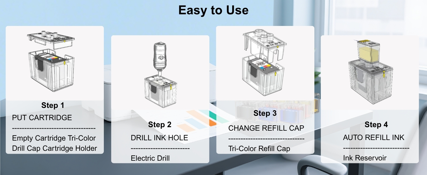 How to use the 260xl 261xl Ink Refill Kit