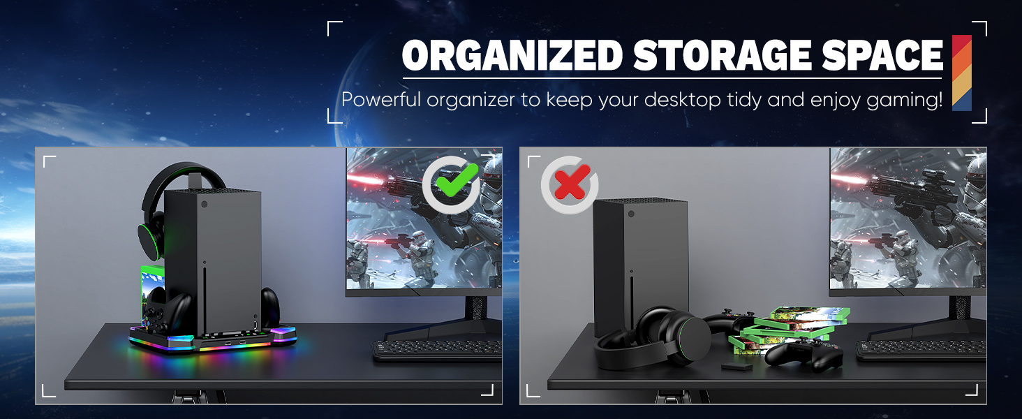 Keep your gaming area tidy