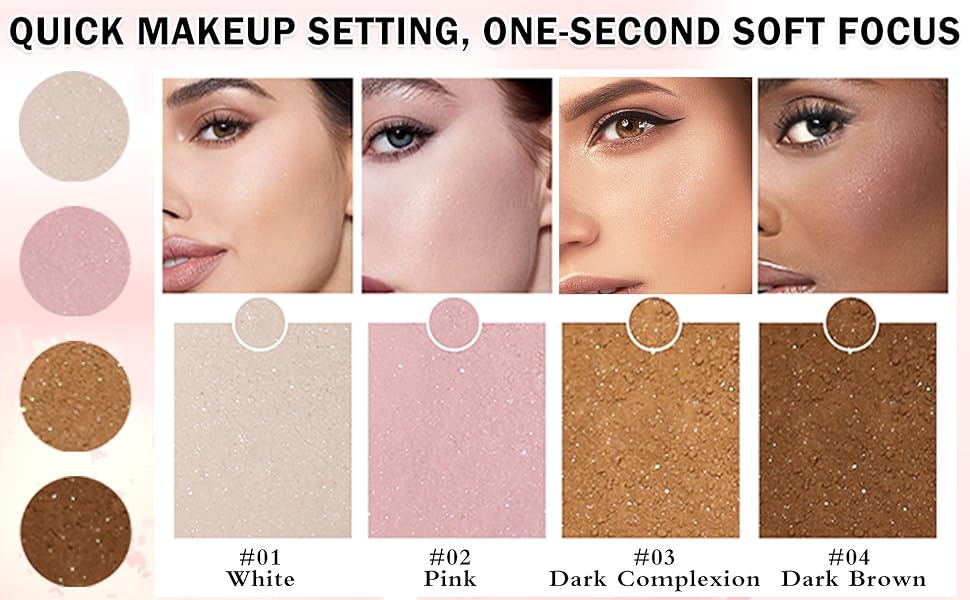 pink setting powder loose powder makeup face powder finishing powder matte powder oil control powder