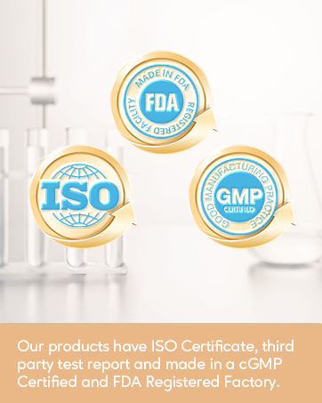 ISO and cGMP Certifcate