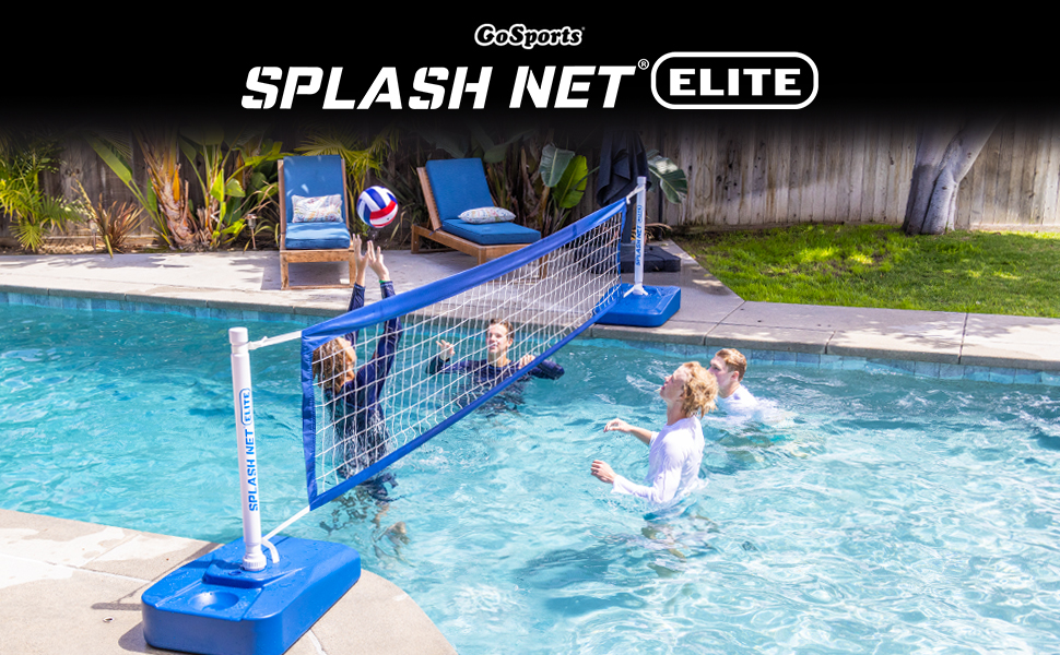 GoSports Splash Net Elite Pool Volleyball Game with Water