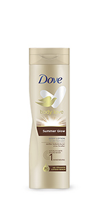Dove Body Love Body Lotion Summer Glow 250 ml sorgt für Pflege und einen sanft gebräunten Teint