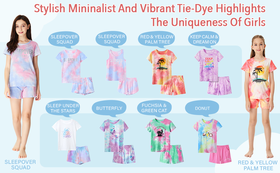 girls pajamas para niñas loungewear nightwear junior night sleepover teen tween preteen