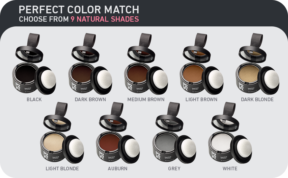 BOLDIFY Hairline Powder Instantly Conceals Hair Loss, Root Touch Up Hair Powder, Hair Toppers