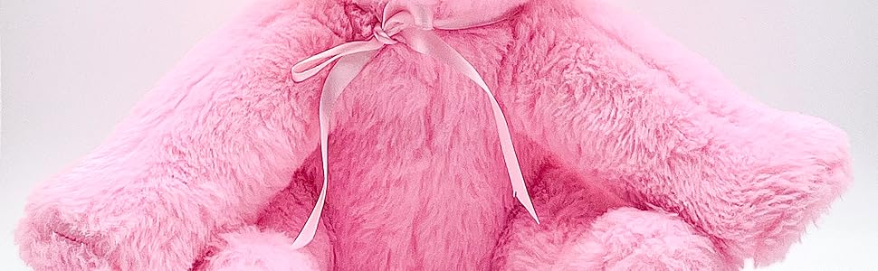 Pink Teddy Bear- Colorful Glowing Plush - Comfy Led Soft Gift for Her; Baby Toys, Plushie Cuddly 