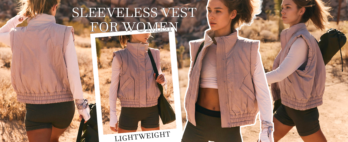 cropped puffer vest