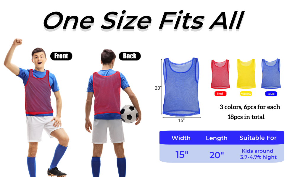 sports pinnies for teen
