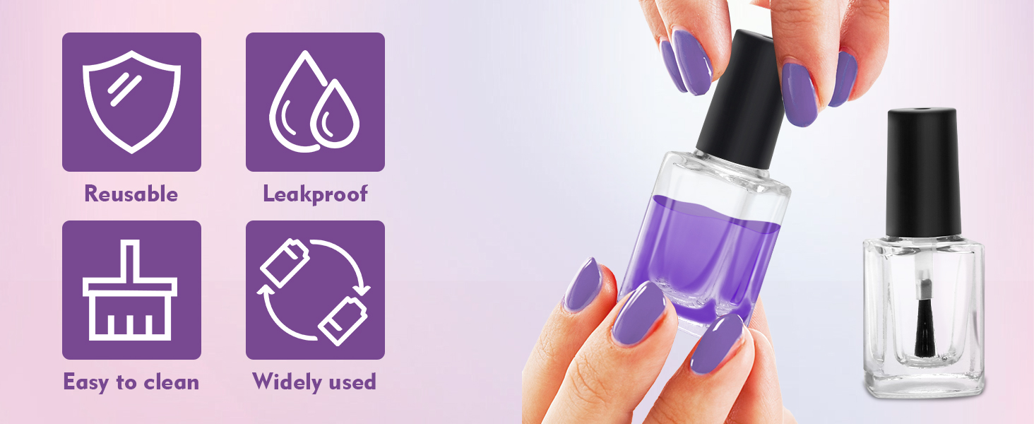 Empty Nail Polish Bottles