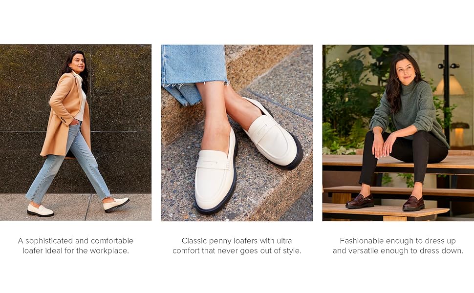 ABEO Boulevard Loafers for Women Orthotic Shoes for Women Leather Loafers Women