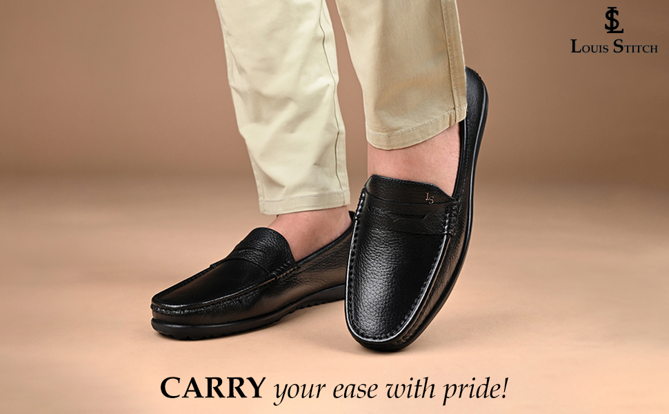 Louis Stitch Italian Leather Formal Loafers – Premium Style with All-Day Comfort