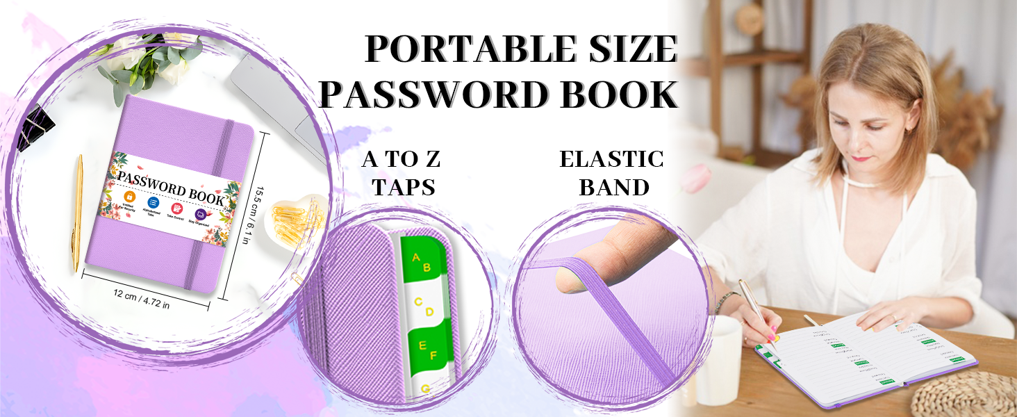 Amazon.com : Password Keeper Book – Internet Password Book with ...