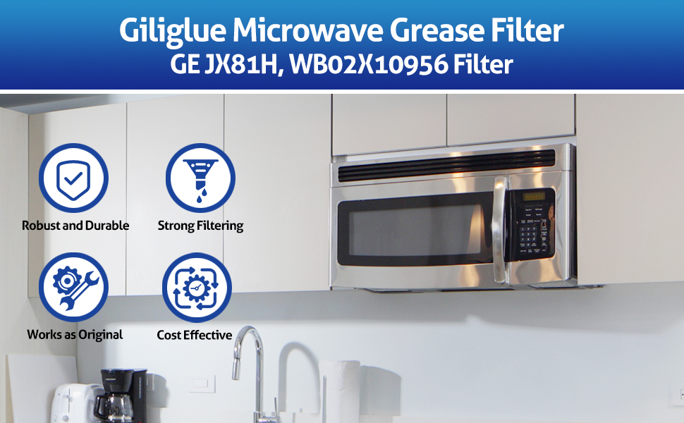 Giliglue Microwave Charcoal Filter Replacement Compatible