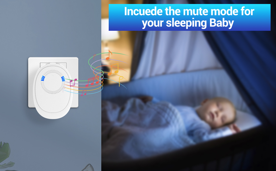 SEHOMY Door Chime, Wireless Door Open Sensor Alarm Chimes with 165 Ft Operating Range, 58 Chimes