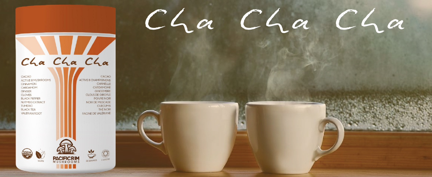 cacao mushroom chai coffee adaptogen organic energy focus nootropic energy immunity Functional