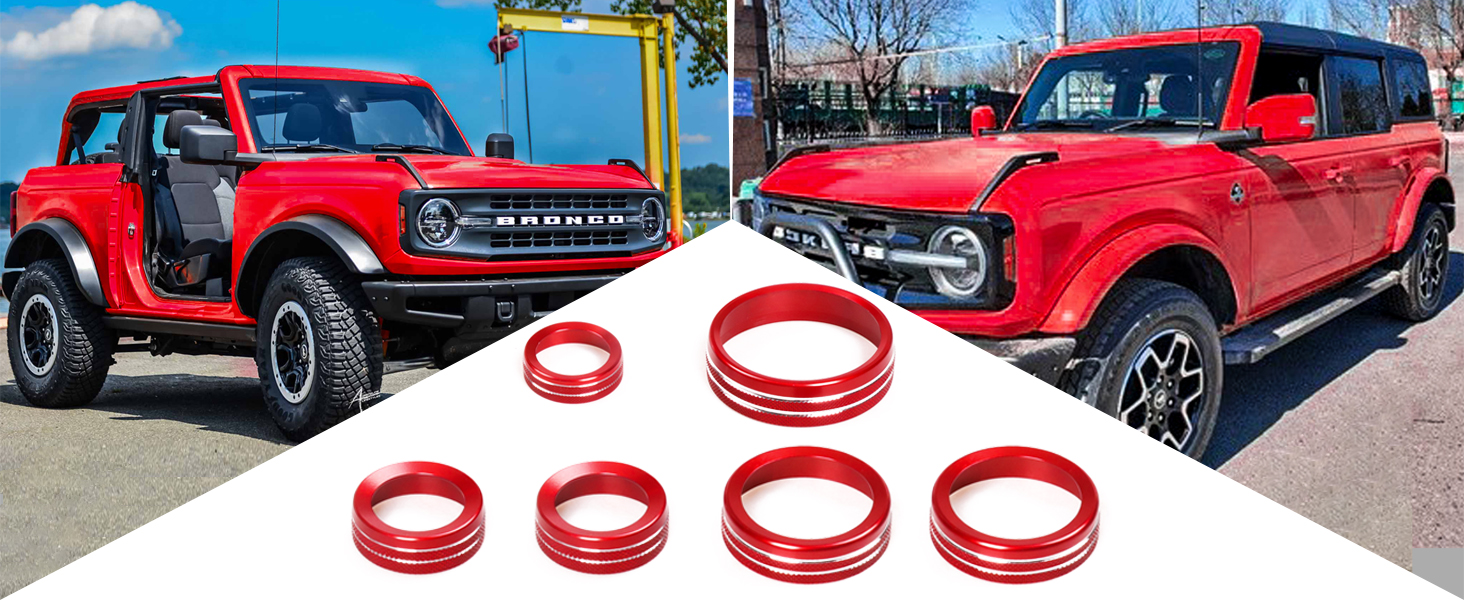 Air Conditioner Headlight Switch Knob Cover Trim for 2021+ New Ford Bronco