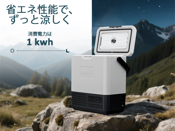 Amazon.co.jp: Alpicool ポータブル冷蔵庫 車載冷蔵庫 車載冷蔵